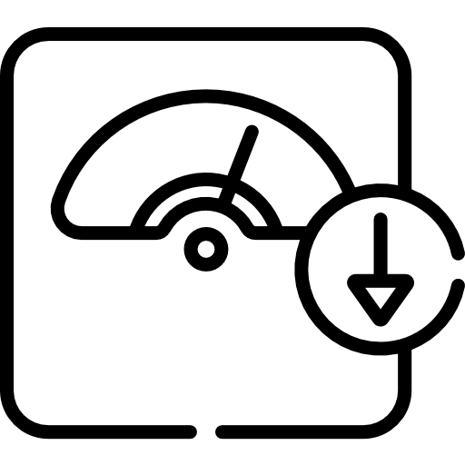 ícone de balança com uma seta para baixo indicando a perda de peso