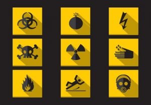 símbolos de perigo 